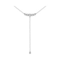 Колье из серебра с фианитами