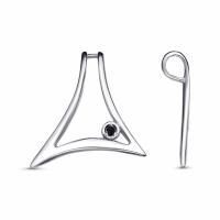 Подвеска из серебра с фианитом