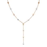 Колье из комбинированного золота без вставок