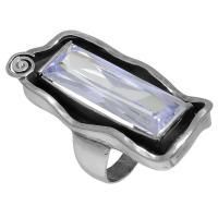 Кольцо DENO из серебра с цирконом