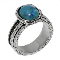 Кольцо DENO из серебра с бирюзой