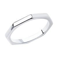 Кольцо из серебра без вставок