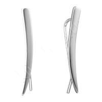 Серьги каффы из серебра без вставок