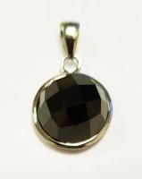 Подвеска из серебра с натуральным гранатом