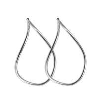 Серебряные серьги конго Восьмерка