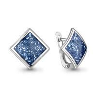 Серьги из серебра с эмалью