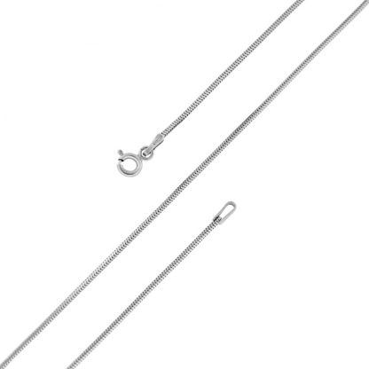 Цепь серебряная с алмазной огранкой