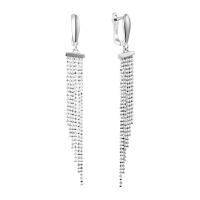 Серьги из серебра без вставок