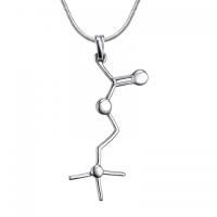 Подвеска Ацетилхолин (Мечты) из серебра без вставок