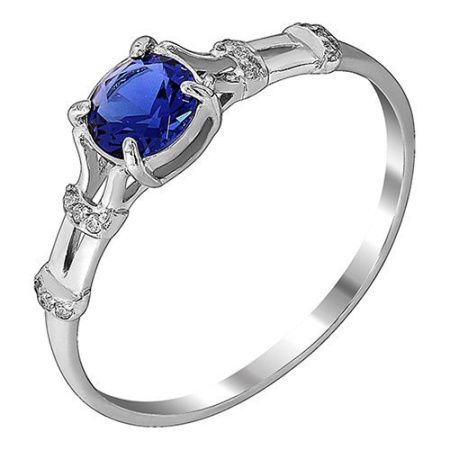 Кольцо из серебра с фианитами