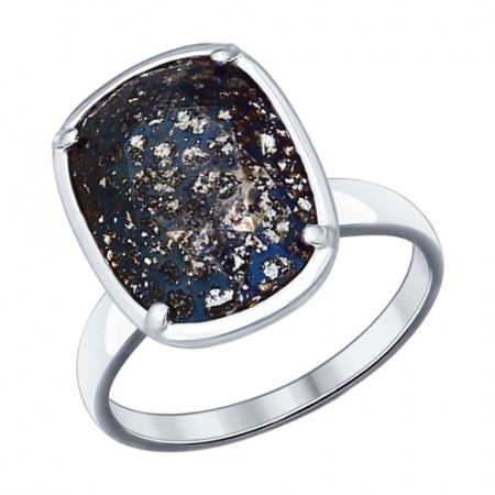 Кольцо с кристаллом Swarovski из серебра (SOKOLOV)