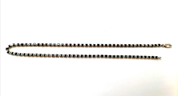 Колье из серебра с натуральным гранатом