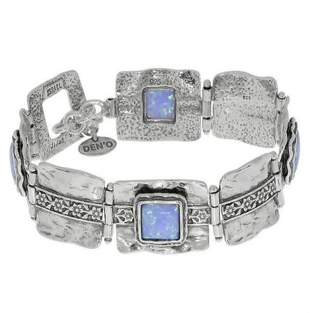 Браслет DENO из серебра с опалом