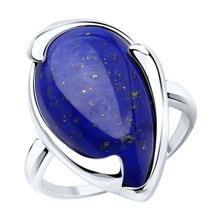 Кольцо из серебра с лазуритом