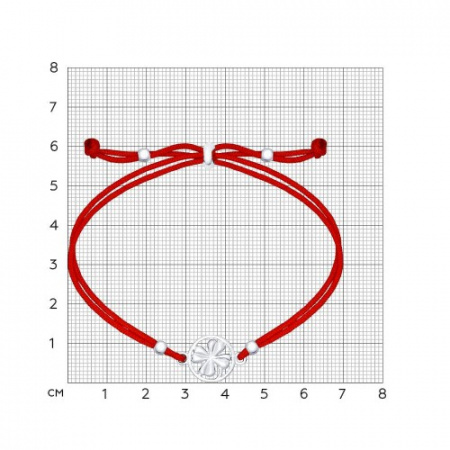 Браслет из серебра "Клевер" (SOKOLOV)