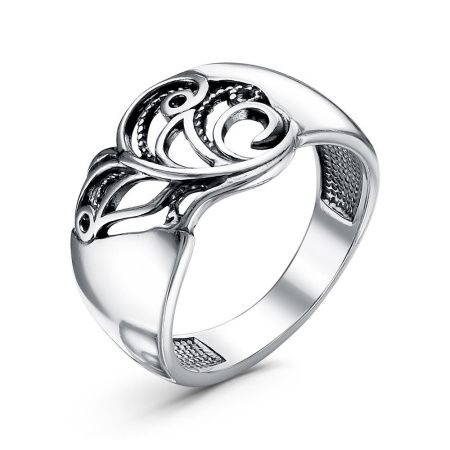 Кольцо из черненого серебра без вставок