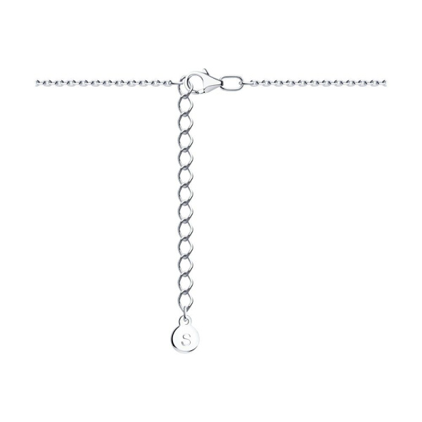 Колье из серебра с фианитами