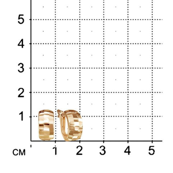 Серьги из золота без вставок