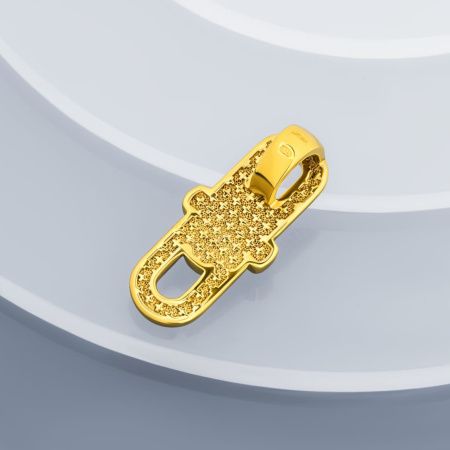 Подвеска из серебра с позолотой "Псалом 36"