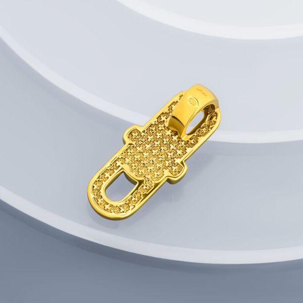 Подвеска из серебра с позолотой "Псалом 36"