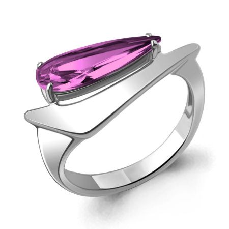 Кольцо из серебра с наноаметистом