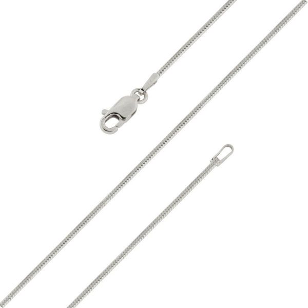 Цепь серебряная с алмазной огранкой