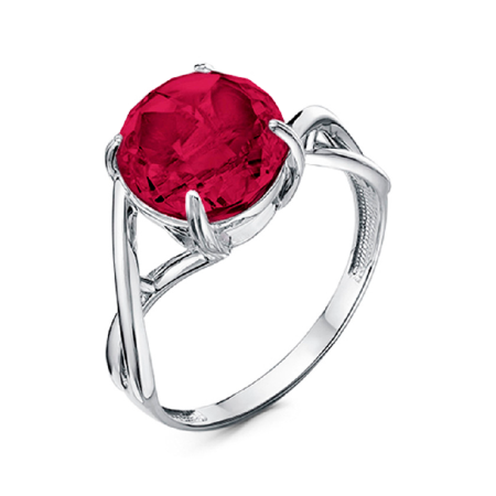 Кольцо из серебра с ювелирным кристаллом