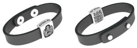 Бусина Ангел Хранитель из серебра с чернением