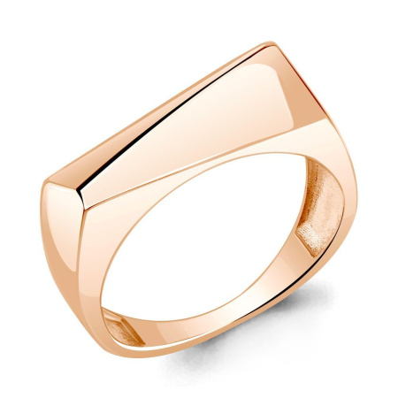 Кольцо из позолоченного серебра без вставок