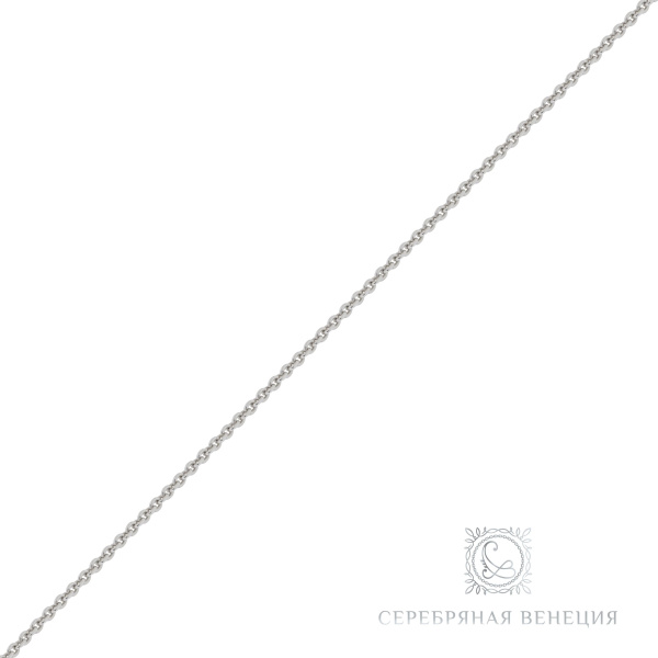 Цепь Якорная с алмазной огранкой из серебра