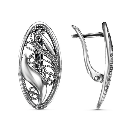 Серьги из серебра с филигранью