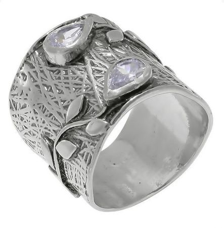 Кольцо DENO из серебра с цирконом