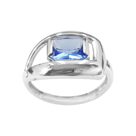 Кольцо из серебра с ювелирным кристаллом