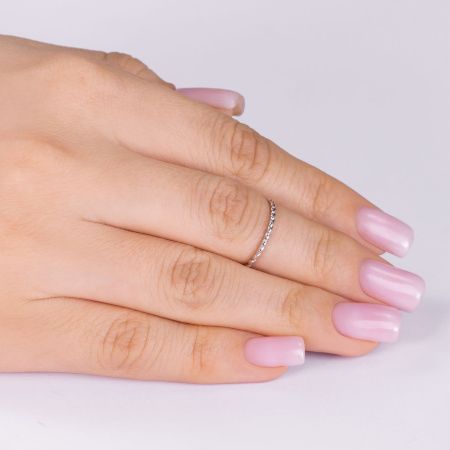 Кольцо на фалангу из серебра без вставок