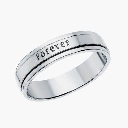 Кольцо Forever из серебра без вставок