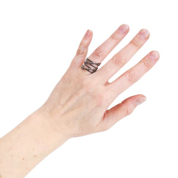 Кольцо из серебра с гранатом (Чехия)