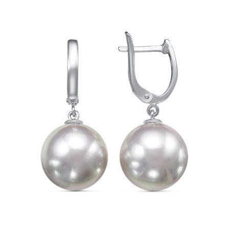 Серьги из серебра с жемчугом