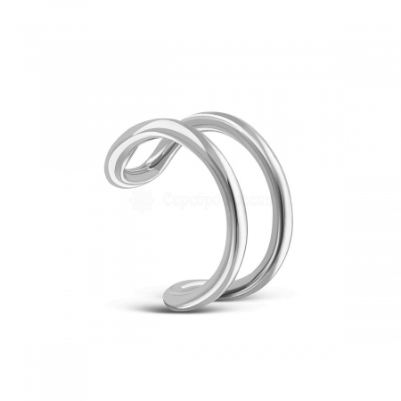 Серьга-кафф из серебра